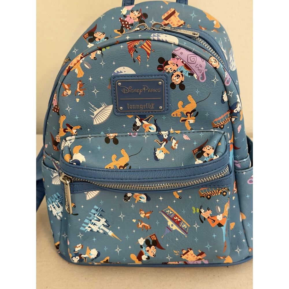 Disney Parks Loungefly Mini Backpack Mickey & Friends Disneyland - Picture 2 of 5